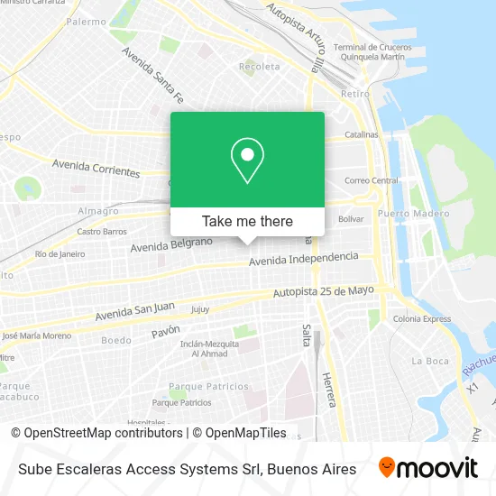 Sube Escaleras Access Systems Srl map