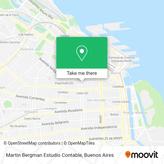 Martin Bergman Estudio Contable map