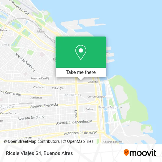 Ricale Viajes Srl map