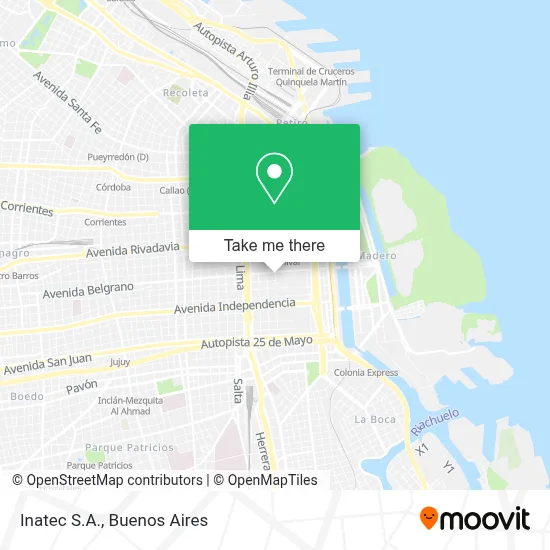 Inatec S.A. map