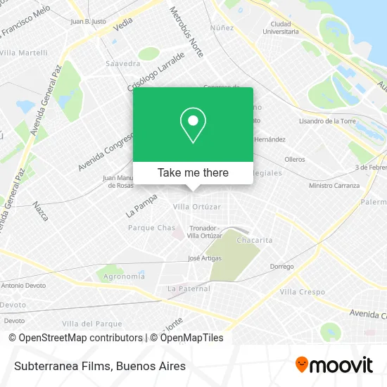 Subterranea Films map