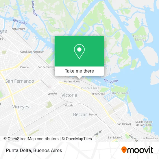 Punta Delta map