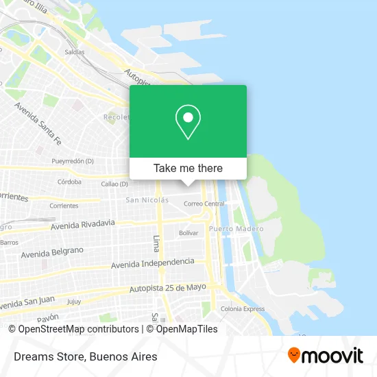 Dreams Store map
