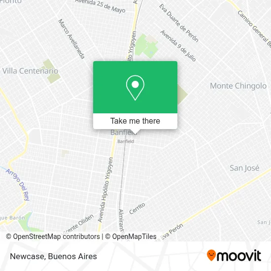 Newcase map