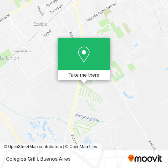 Colegios Grilli map