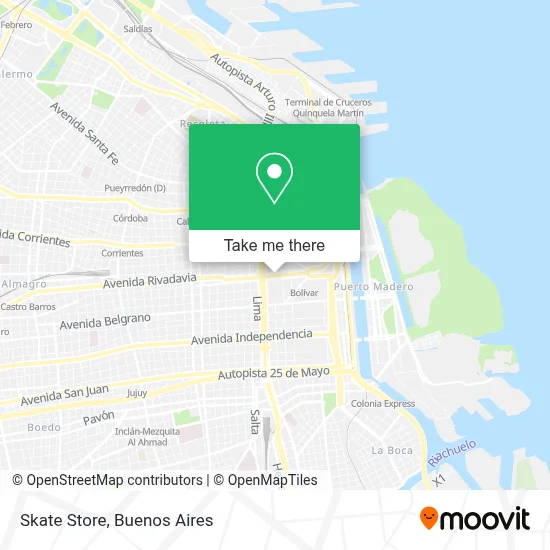 Skate Store map