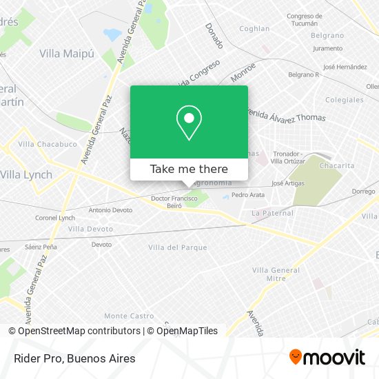 Mapa de Rider Pro