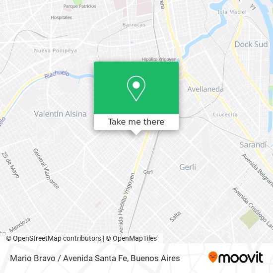 Mario Bravo / Avenida Santa Fe map