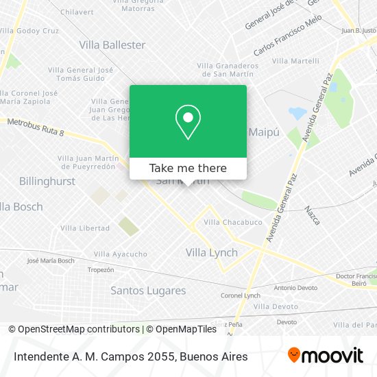 Intendente A. M. Campos 2055 map