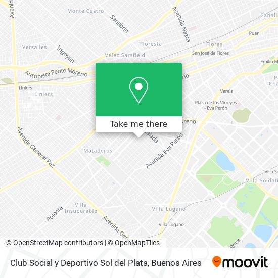 Club Social y Deportivo Sol del Plata map