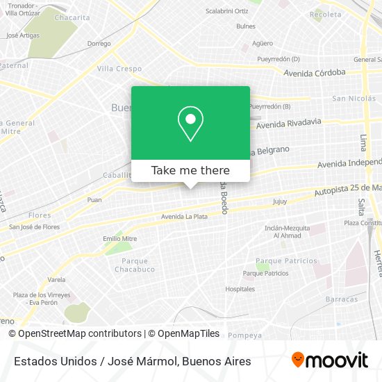 Estados Unidos / José Mármol map