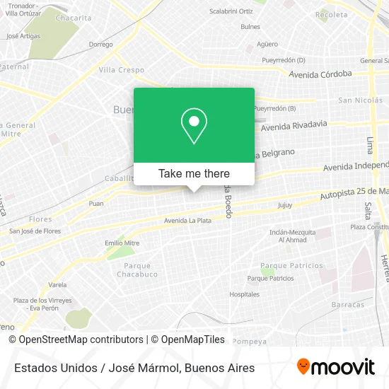 Mapa de Estados Unidos / José Mármol