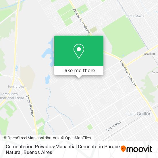 Mapa de Cementerios Privados-Manantial Cementerio Parque Natural