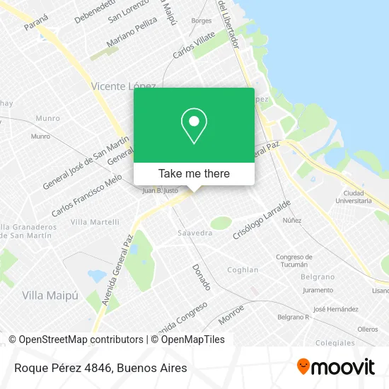 Roque Pérez 4846 map