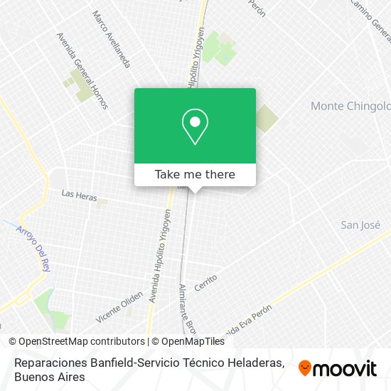 Mapa de Reparaciones Banfield-Servicio Técnico Heladeras