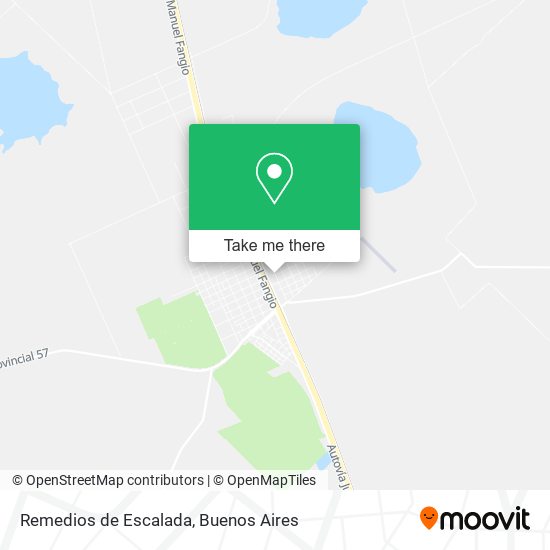Remedios de Escalada map