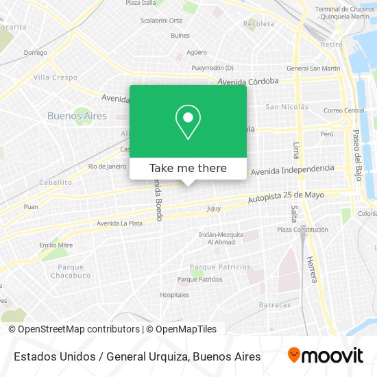 Estados Unidos / General Urquiza map