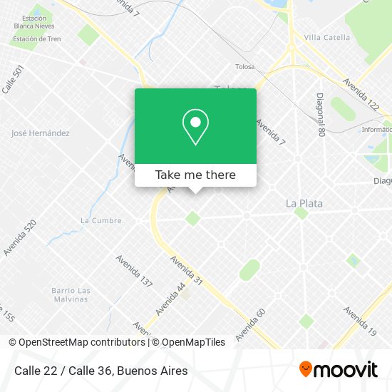 Calle 22 / Calle 36 map