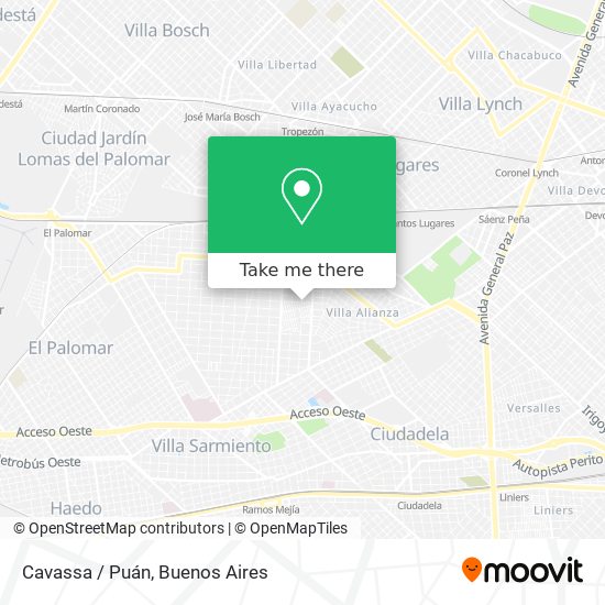Mapa de Cavassa / Puán