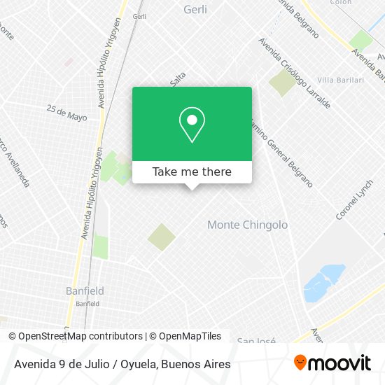 Avenida 9 de Julio / Oyuela map