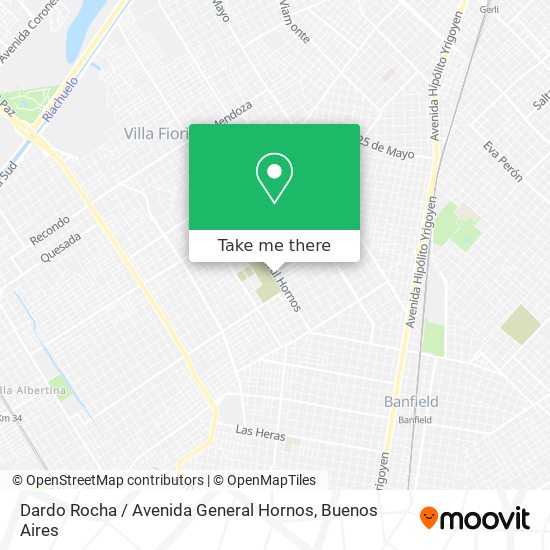 Dardo Rocha / Avenida General Hornos map