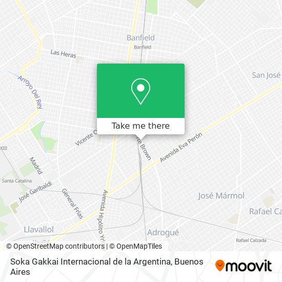 Soka Gakkai Internacional de la Argentina map