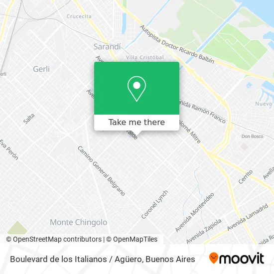 Mapa de Boulevard de los Italianos / Agüero