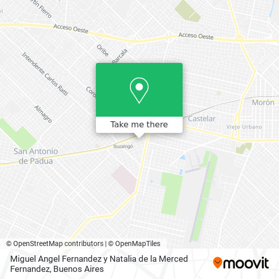 Miguel Angel Fernandez y Natalia de la Merced Fernandez map