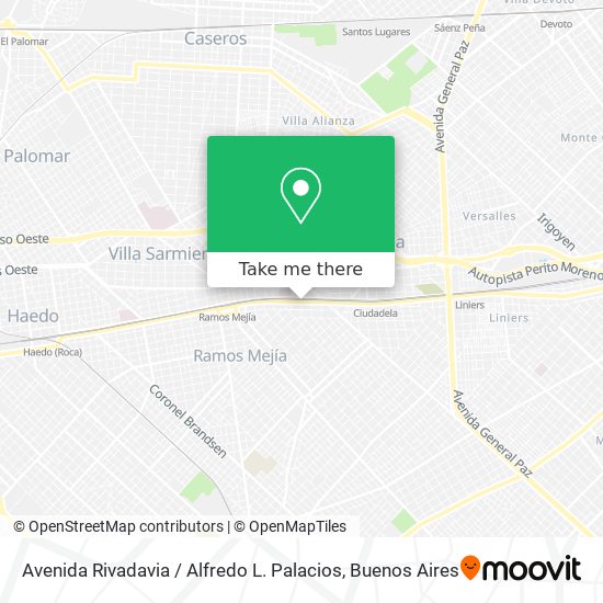 Avenida Rivadavia / Alfredo L. Palacios map