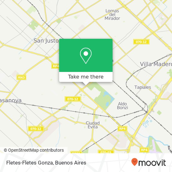 Fletes-Fletes Gonza map