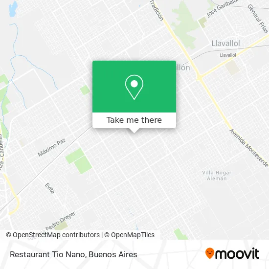 Restaurant Tio Nano map