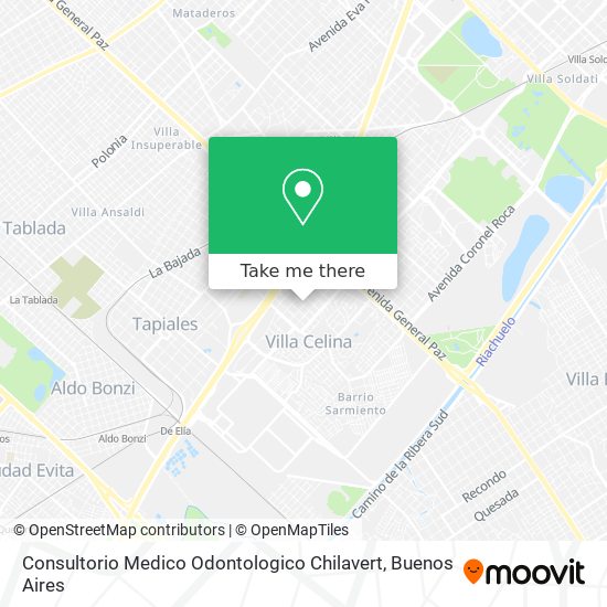 Consultorio Medico Odontologico Chilavert map