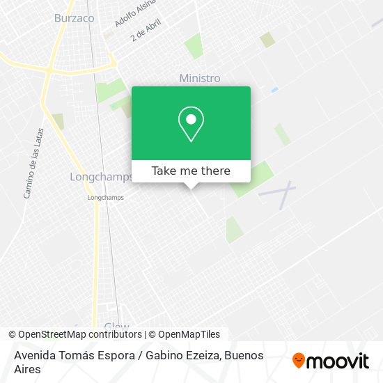 Avenida Tomás Espora / Gabino Ezeiza map