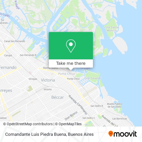 Mapa de Comandante Luis Piedra Buena