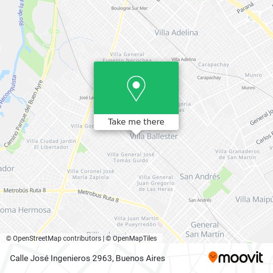 Calle José Ingenieros 2963 map