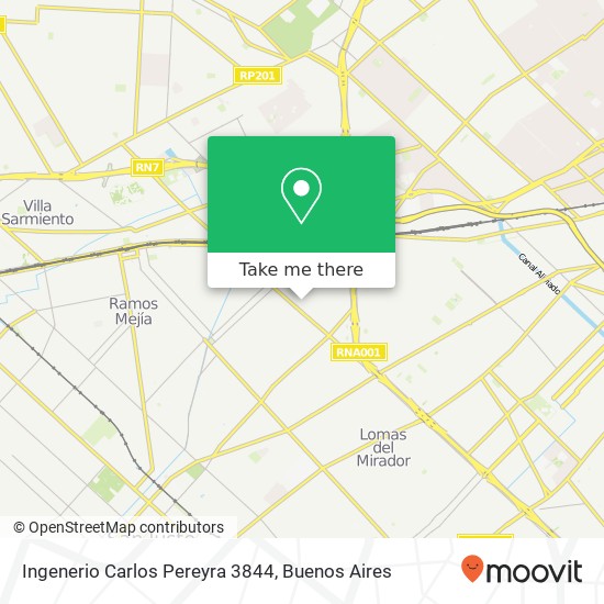 Ingenerio Carlos Pereyra 3844 map