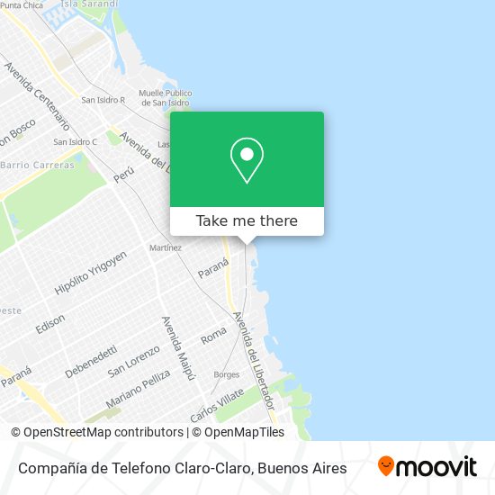 Compañía de Telefono Claro-Claro map