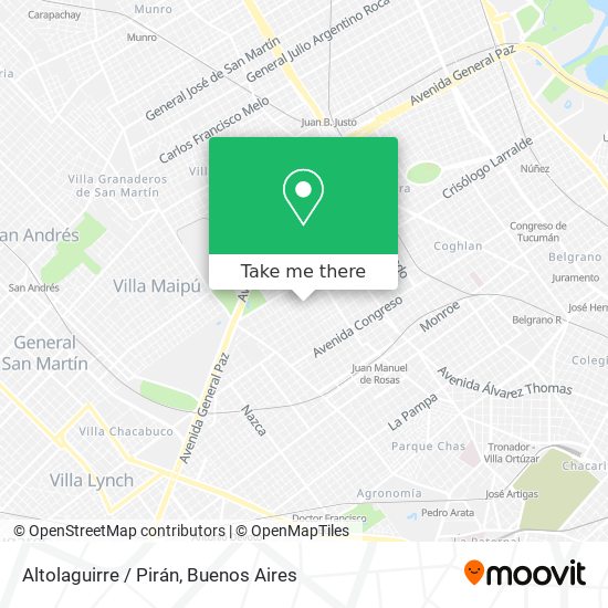 Altolaguirre / Pirán map