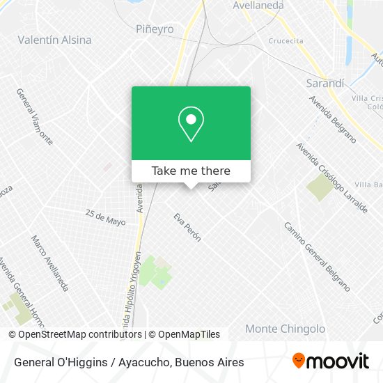 Mapa de General O'Higgins / Ayacucho