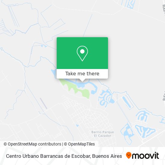 Mapa de Centro Urbano Barrancas de Escobar