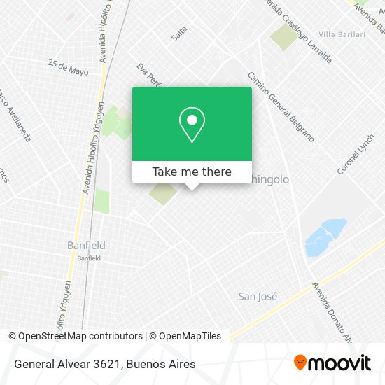 Mapa de General Alvear 3621