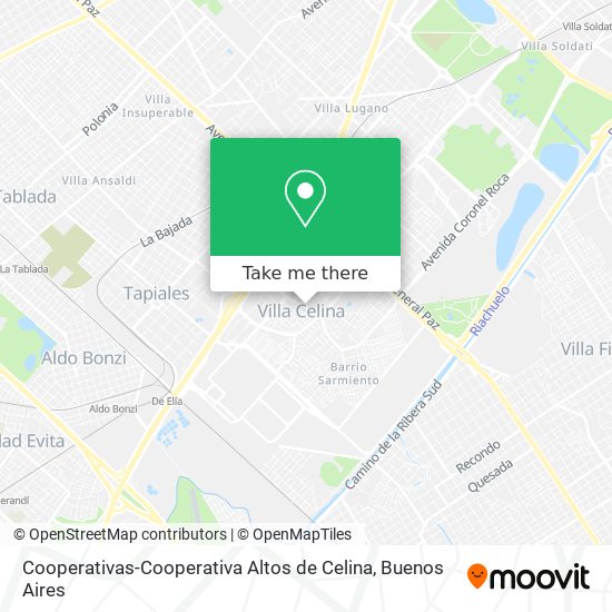 Cooperativas-Cooperativa Altos de Celina map