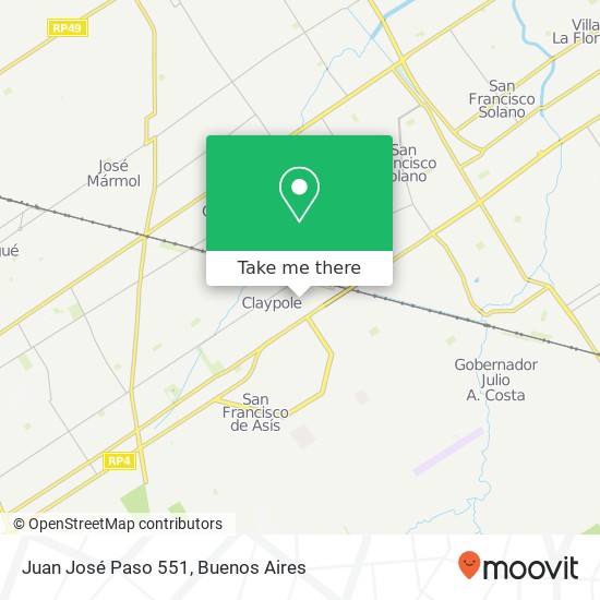 Juan José Paso 551 map