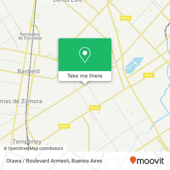 Otawa / Boulevard Armesti map