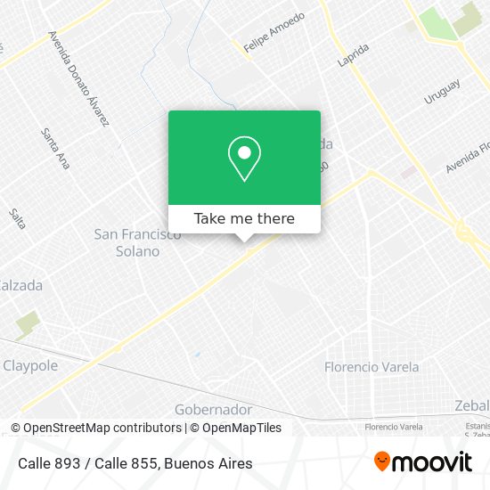 Calle 893 / Calle 855 map