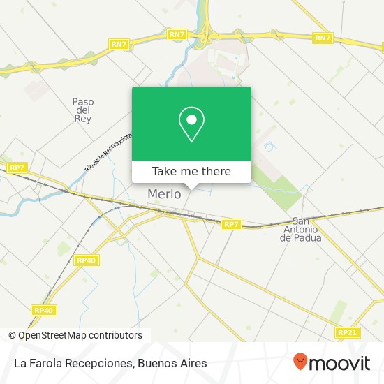 La Farola Recepciones map