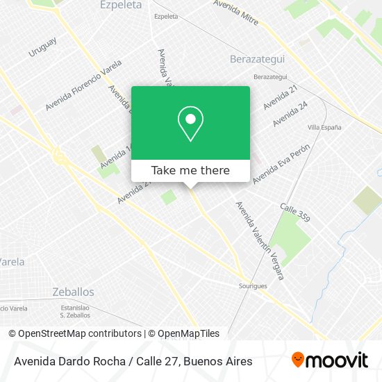 Avenida Dardo Rocha / Calle 27 map