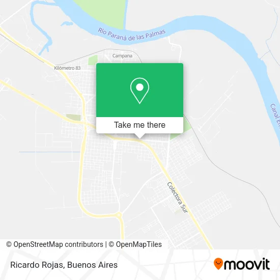 Ricardo Rojas map