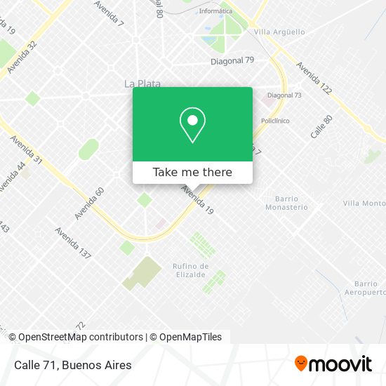 Calle 71 map