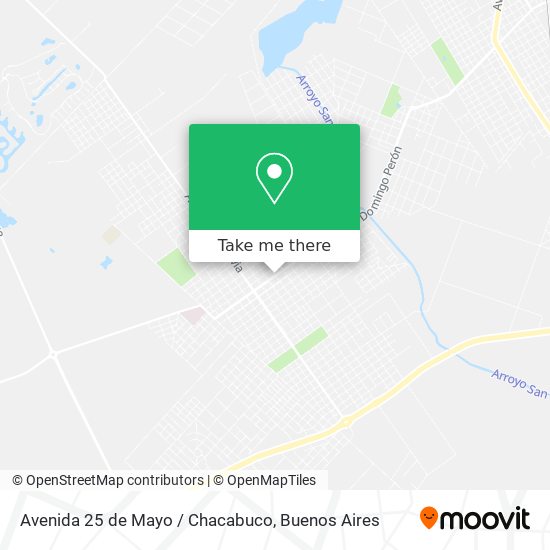 Mapa de Avenida 25 de Mayo / Chacabuco